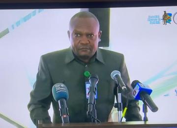 Iron Van Kalombo, gouverneur de la province de la Lomami à la 11ème conférence des gouverneurs. Photo d'illustration