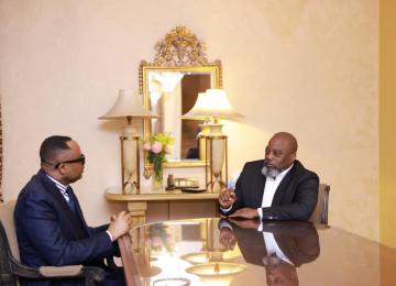 Claudel Lubaya et Joseph Kabila