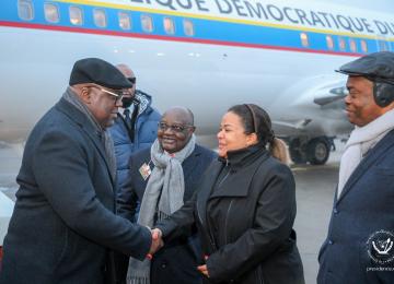 Félix Tshisekedi en Suisse