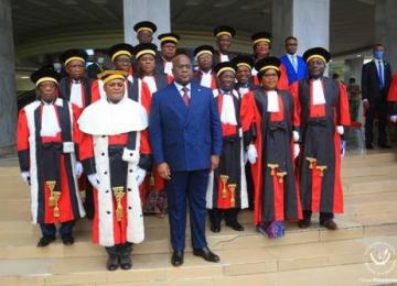 Félix Tshisekedi et les Hauts magistrats. Photo d'illustration 