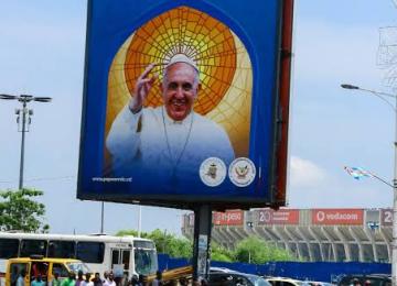 Une affiche publicitaire à Kinshasa. Photo d'illustration.