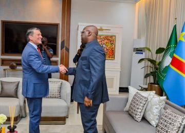 Ronny Jackson et Félix Tshisekedi à Kinshasa 