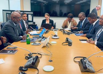 Lors d'une séance du travail entre le FMI et le gouvernement congolais représenté par le ministre de Finances à Washington