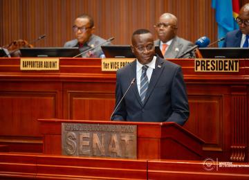 Mukoko Samba, ministre congolais de l'économie nationale 