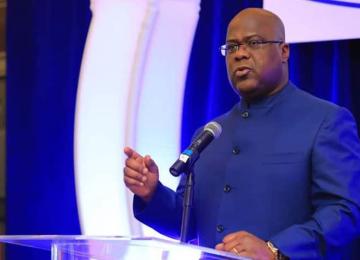 Félix Tshisekedi, président de la République démocratique du Congo, lors de l'ouverture de conférences annuelles des services publics le 16 décembre 2025