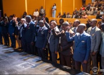 Lors de la prestation des comptables publics vendredi 30 janvier 2026 à Kinshasa, capitale de la RDC