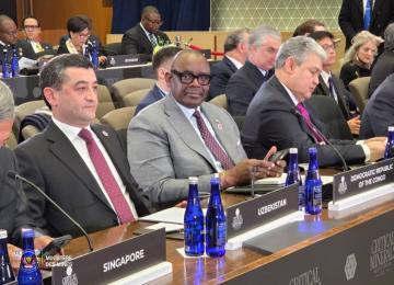 Le ministre de Mines Louis Watum, lors de la première réunion ministérielle sur les minéraux critiques, organisée par le gouvernement des États-Unis mercredi 4 février 2026