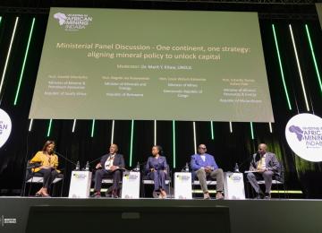 Au symposium ministériel de l’Investing in African Mining Indaba 2026 au Cap Town, en Afrique du Sud 