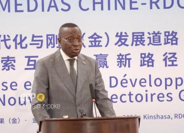 Mukoko Samba, ministre congolais de l'économie nationale 