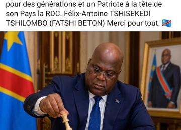 Le président Félix Tshisekedi.