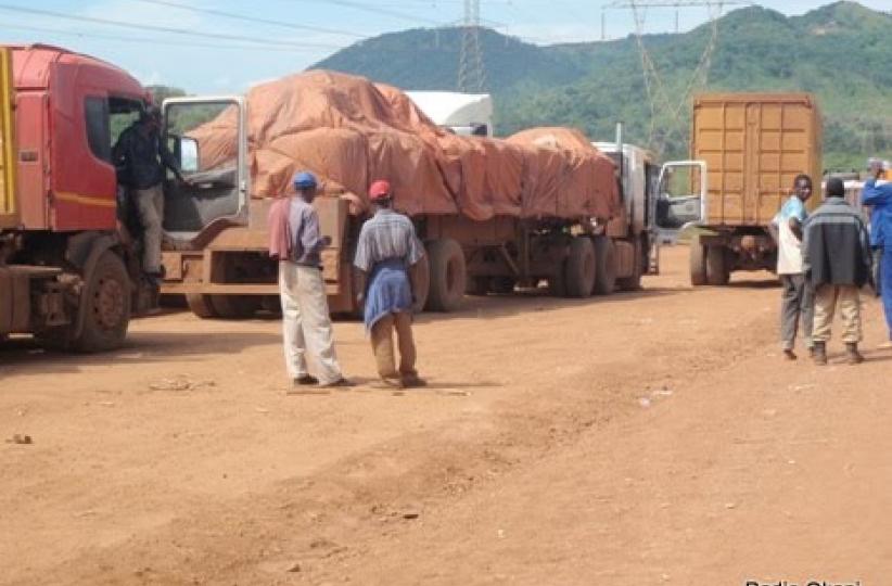 Camions des minerais 