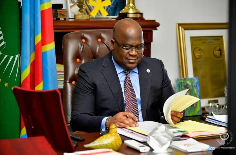 Félix Tshisekedi en conseil 
