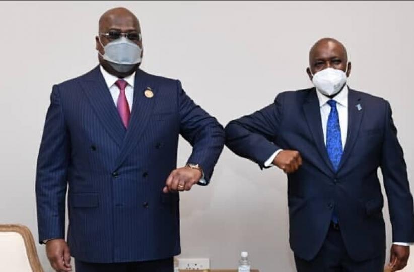 Félix Tshisekedi et le président du Botswana 
