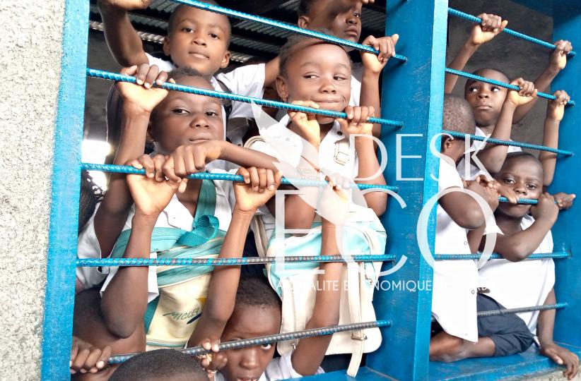 Les élèves de l'EP 1 Mombele. Ph. DESKECO.COM