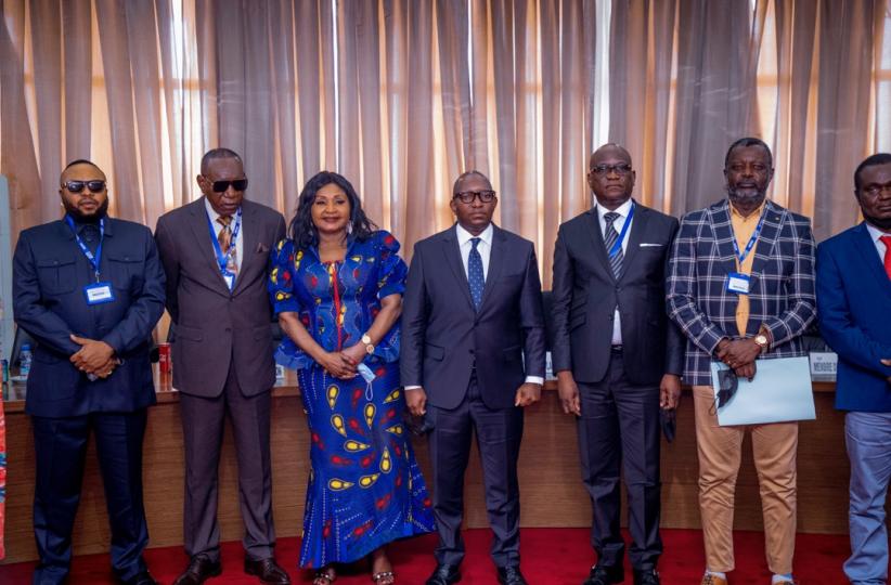 La délégation des artistes chez le premier ministre Sama Lukonde. Ph. Droits tiers.