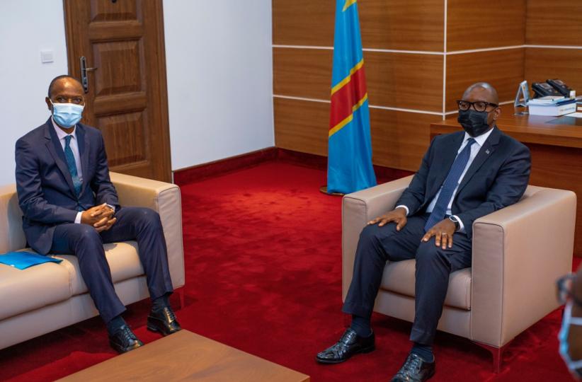 Sama Lukonde et le Représentant Resident du PNUD