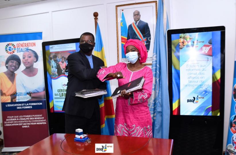 Alexis Mangala Ngongo et Awa Ndiaye Seck