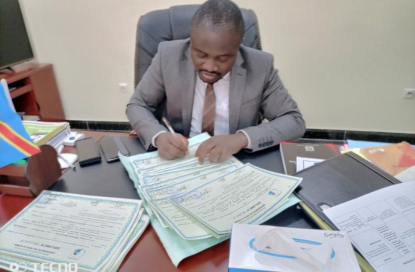 Muhindo Nzangi, ministre de l'ESU. Ph. Droits tiers.