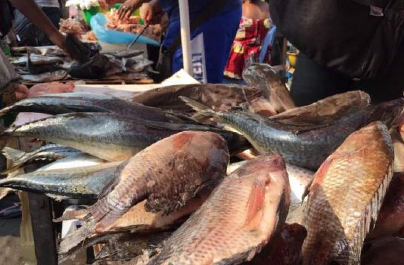 Vendeuse des poissons
