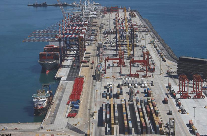 Port de Durban en Afrique du Sud