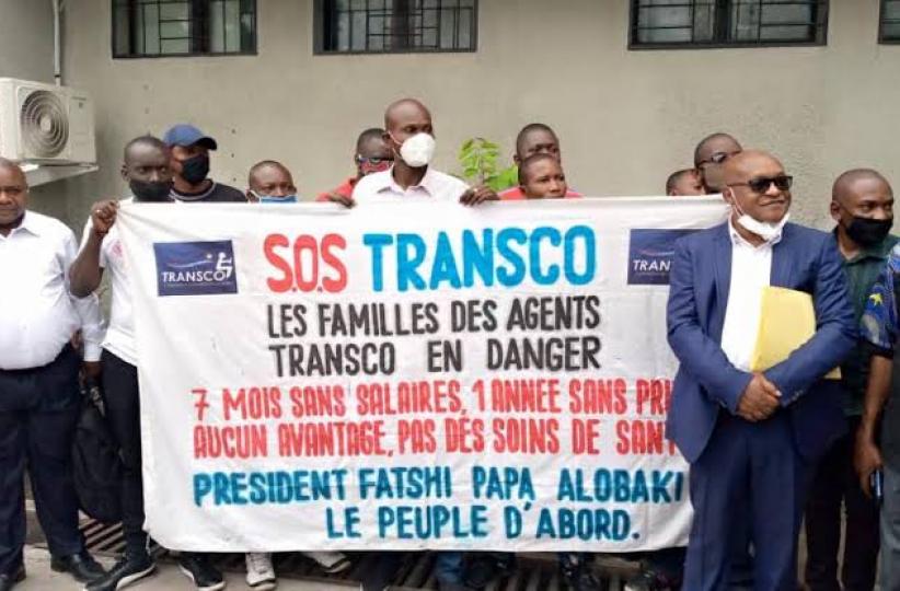 L'ODEP et les agents de TRANSCO au parquet de Matete. Ph. DESKECO.