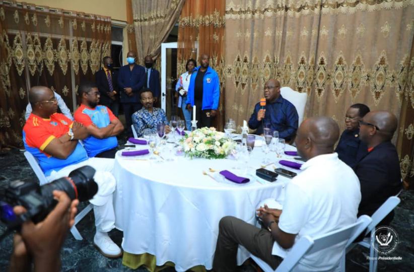 Félix Tshisekedi et les Léopards 