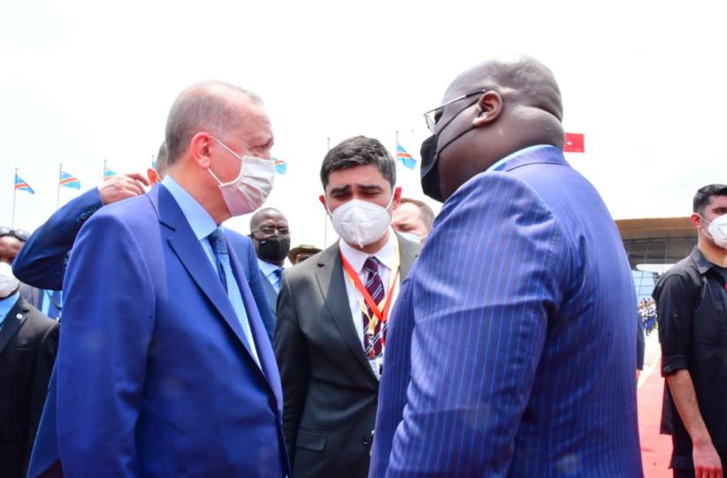 Le Président Turc et Félix Tshisekedi 