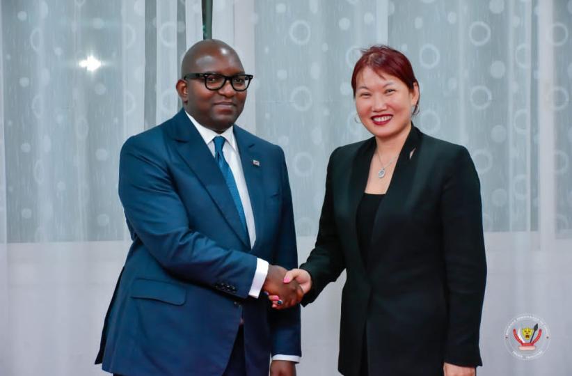  Le Premier Ministre Sama Lukonde a reçu en audience à la Primature la patronne de CIG Motors co 