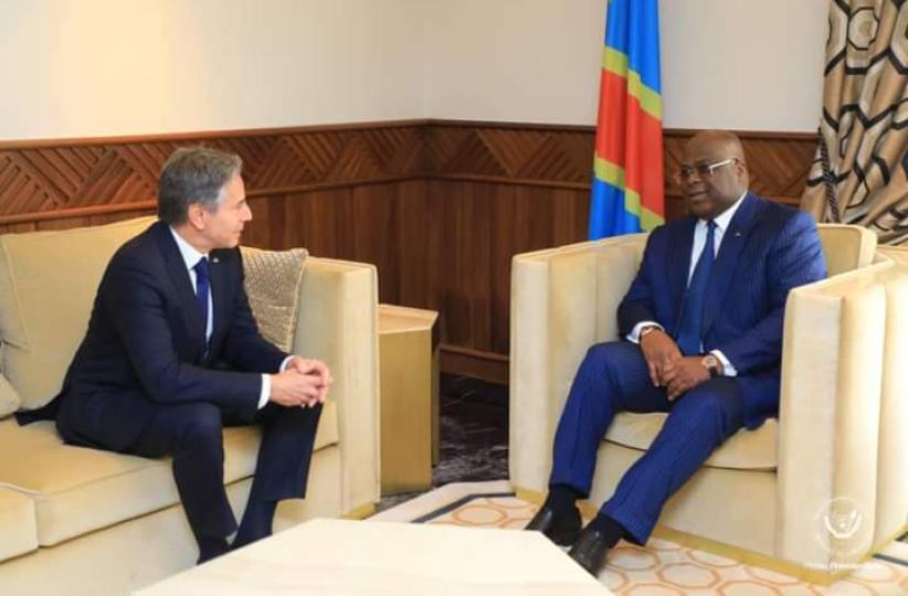 Le secrétaire d’État américain effectue une visite de 48 heures à Kinshasa 