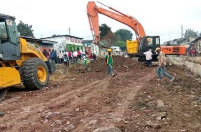 Un chantier des travaux 