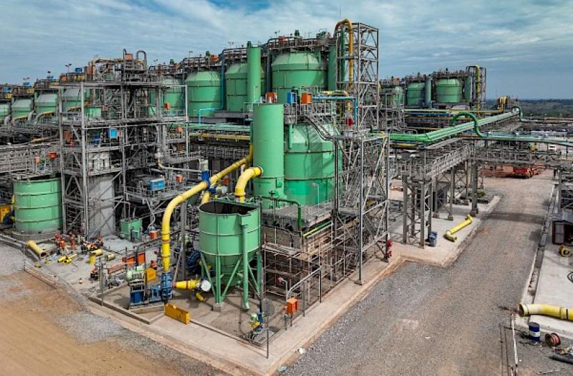 L' installation finale de la cellule de flottation de l'épurateur-épurateur du concentrateur de la phase 2 a été achevée le 22 février.