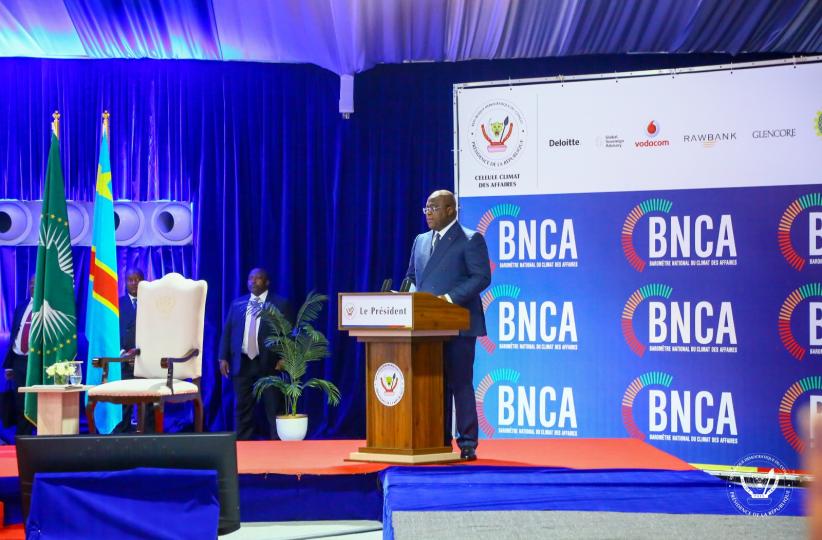 Le président Félix Tshisekedi a présidé la cérémonie de présentation des résultats de la 1êre enquête du Baromètre national sur le climat des affaires 