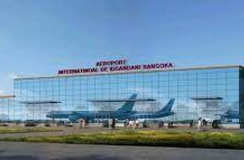 La maquette de nouvelle aérogare de l'aéroport de Bangoka