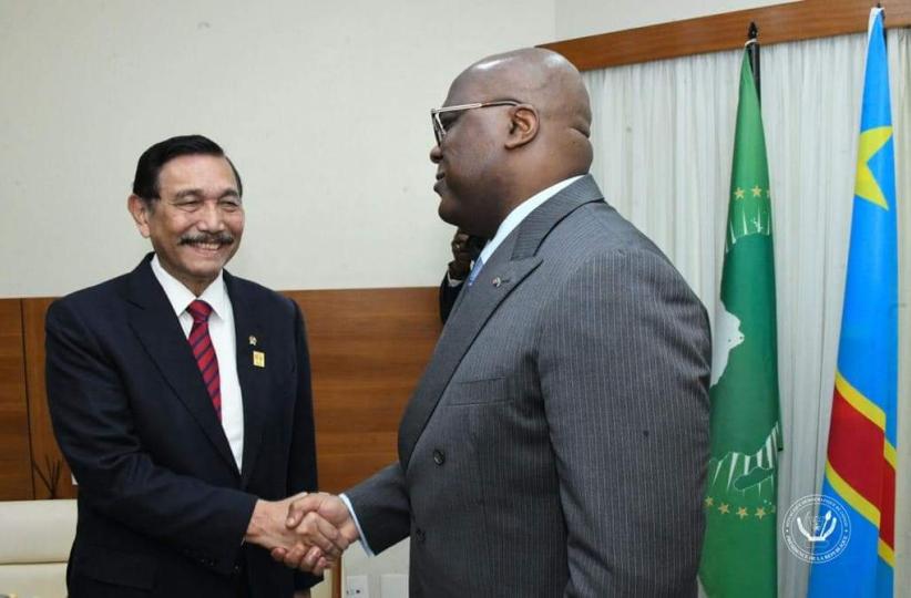 Félix Tshisekedi et le Ministre indonésien des investissements et des affaires maritimes