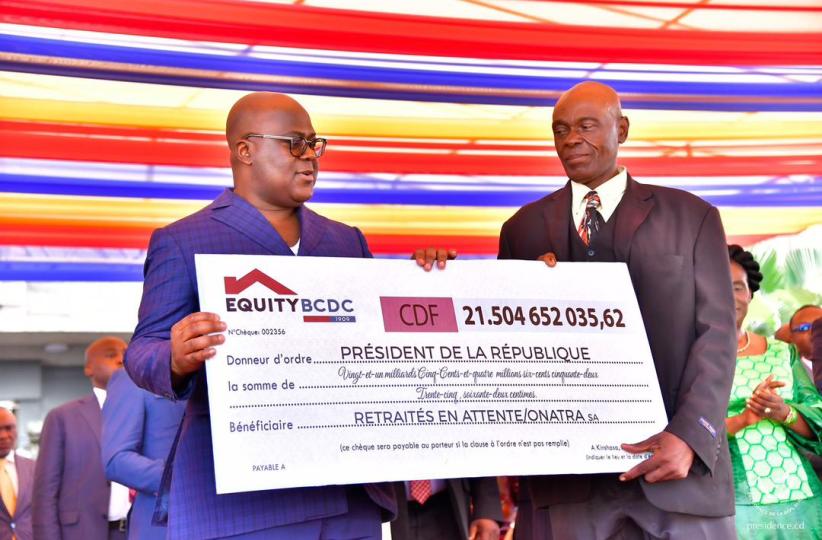 Le président Félix Tshisekedi a pris part à la cérémonie de mise à la retraite de ces agents et cadres