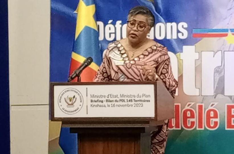La Ministre du Plan,  Judith Tuluka 