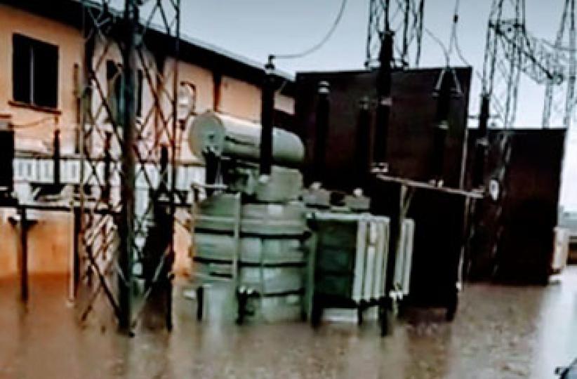 Des installations de la SNEL inondées par la pluie