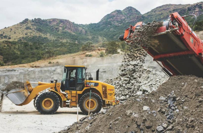 Une carrière de mines. Photo d'illustration 