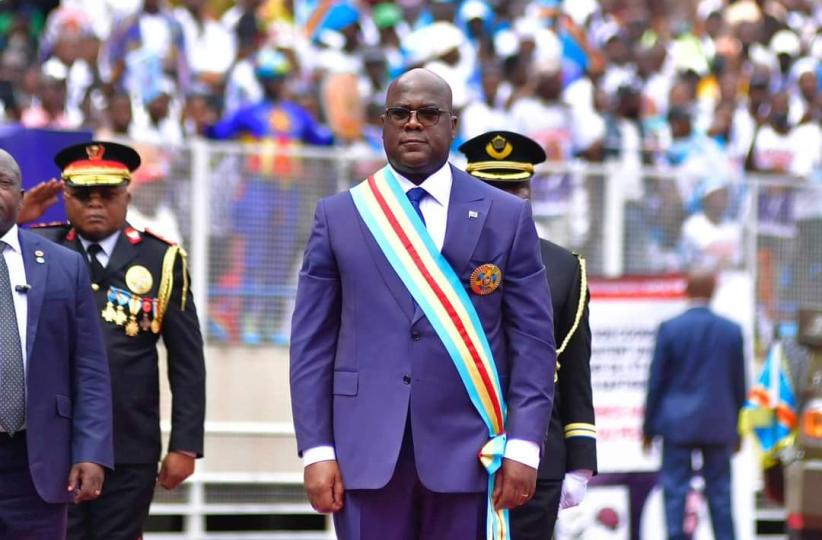 Le président de la République lors de son Investiture, le 20 janvier 2024