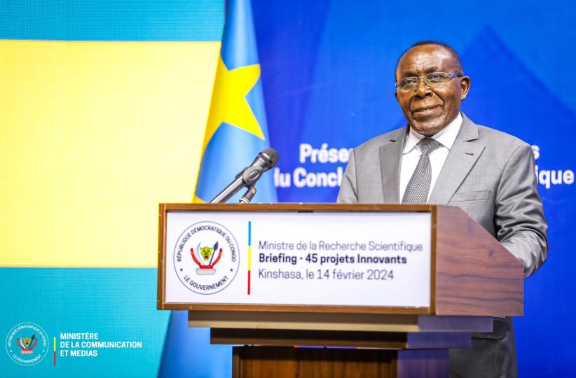 Le ministre de la Recherche scientifique,  Gilbert Kabanda 