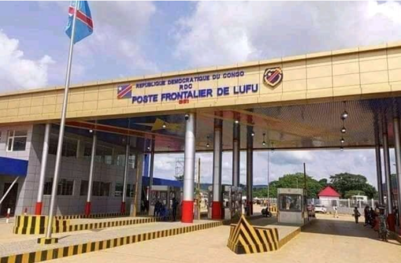 Le poste frontalier de Lufu dans le Kongo Central, à la frontière avec l'Angola