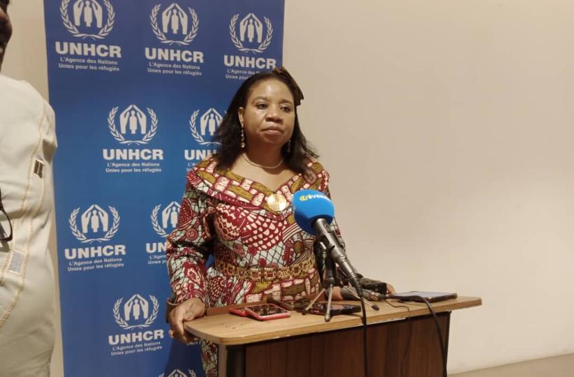 La Représentante du HCR en RDC, Dikongué-Atangana 