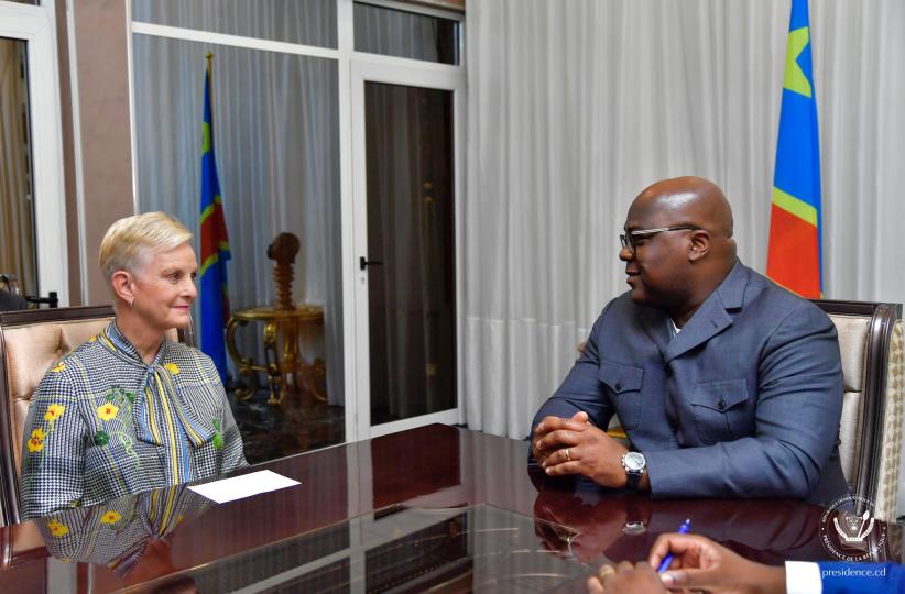 Félix Tshisekedi et la directrice du PAM ont passé en revue l’intervention du PAM sur les sites de déplacés et réfugiés dans l’Est de la RDC