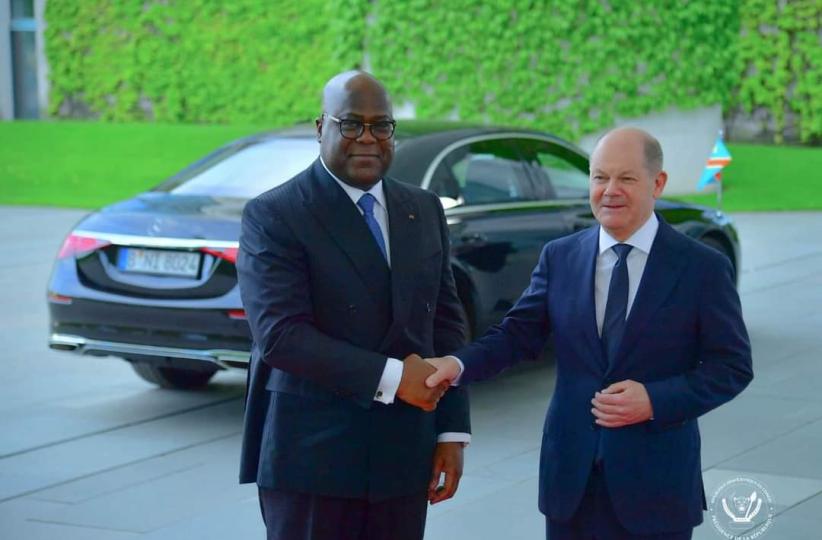 Le Président de la République et le Chancelier fédéral Olaf Scholz à Berlin 