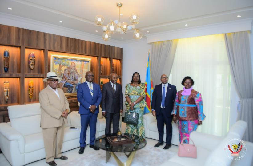 Le Premier Ministre sortant Jean-Michel Sama a reçu le Caucus des Sénateurs du Tanganyika 
