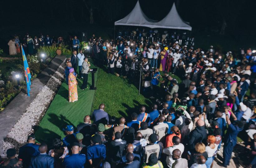 Ma Première Ministre devant les membres des mouvements associatifs du Nord-Kivu 