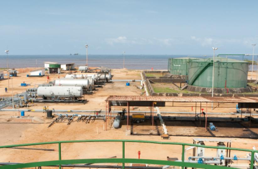 Les installations de Perenco à Muanda