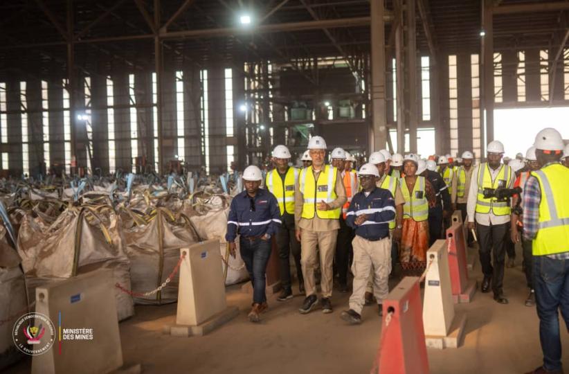 Le ministre des Mines en visite dans les installations de Kamoa Copper
