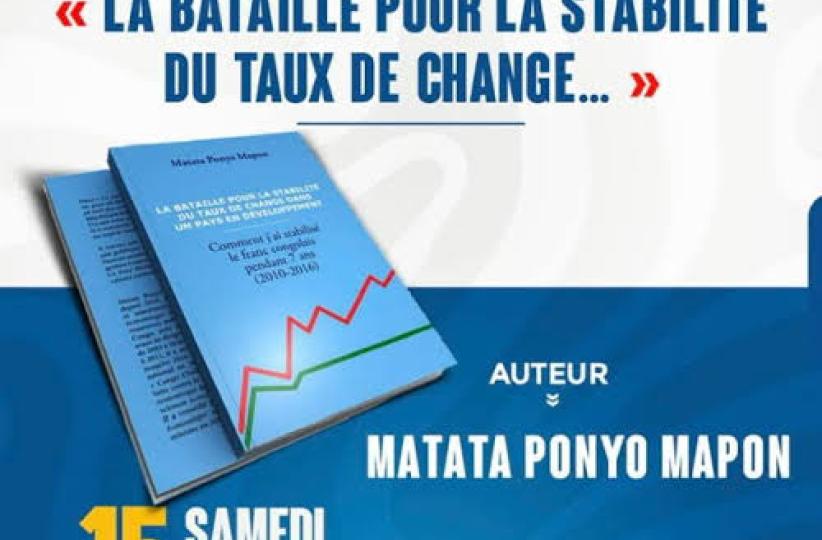 Affiche de l'activité de vernissage de l'ouvrage "La bataille pour la stabilité du taux de change..."