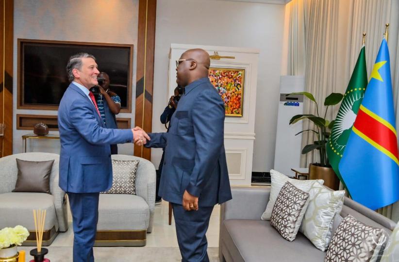 Ronny Jackson et Félix Tshisekedi à Kinshasa 